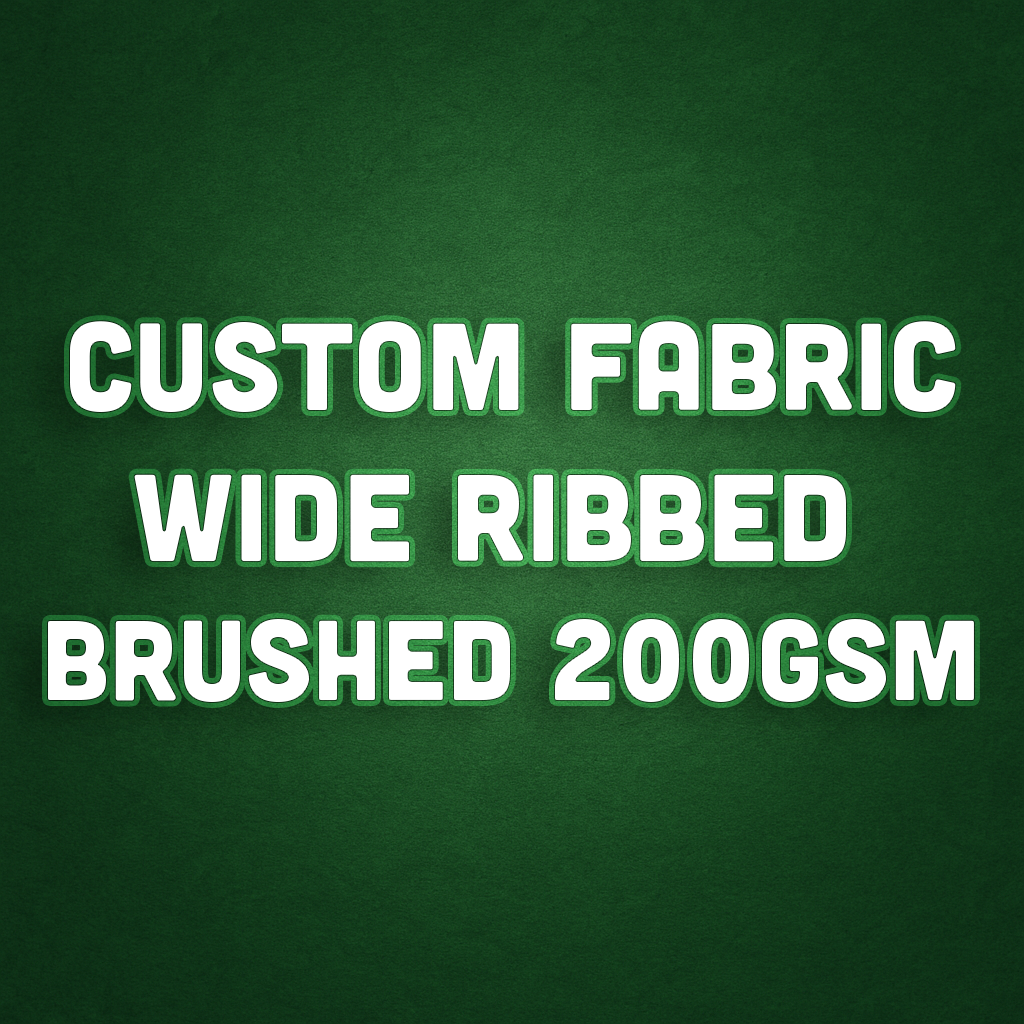 WIDE RIBBED BRUSHED 200GSM