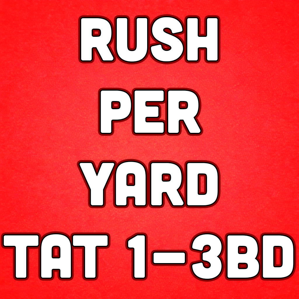 RUSH 1 PER YARD