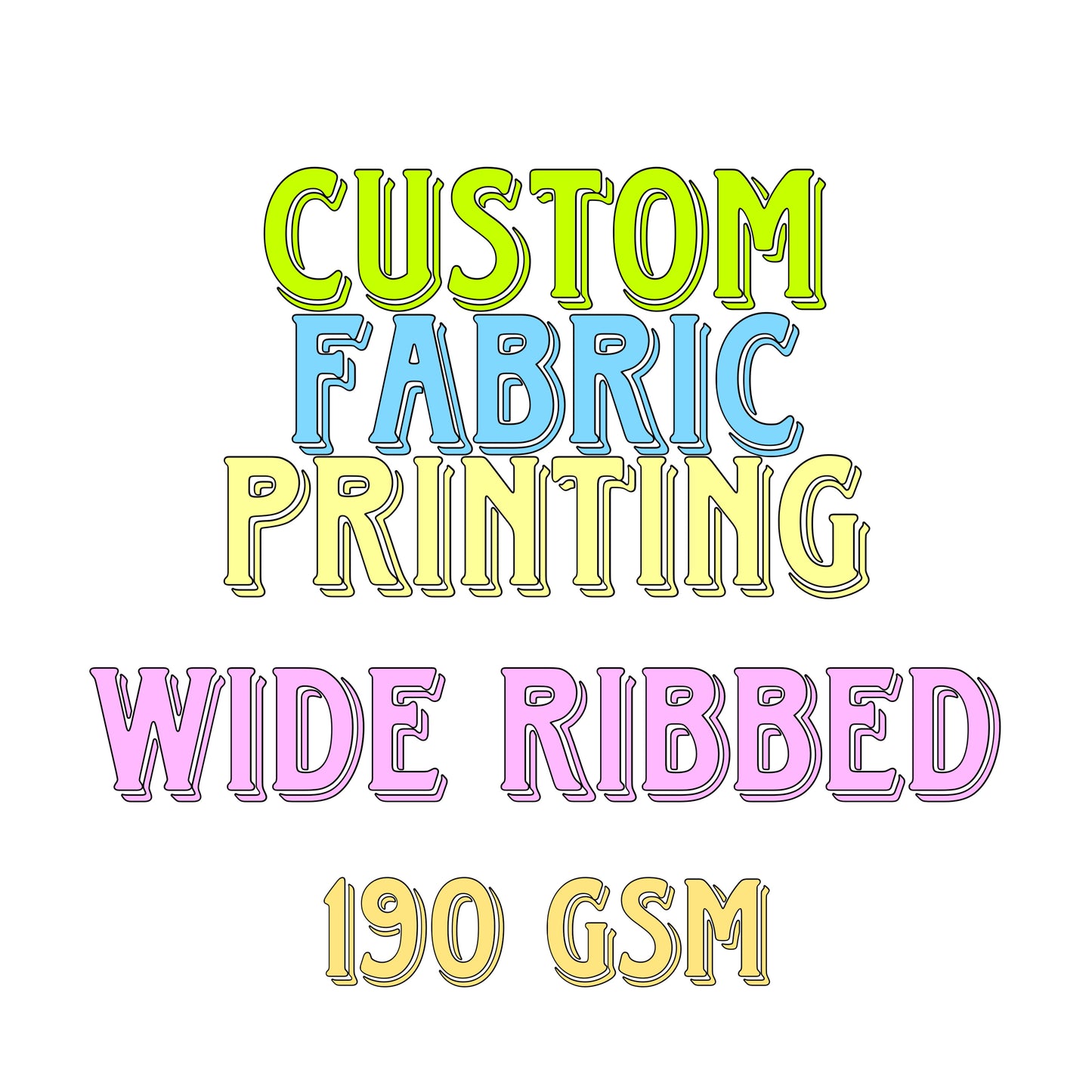 WIDE RIBBED 190 GSM