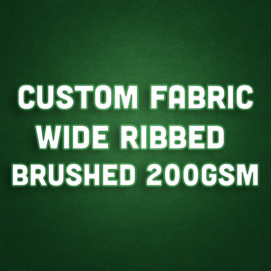 WIDE RIBBED BRUSHED 200GSM